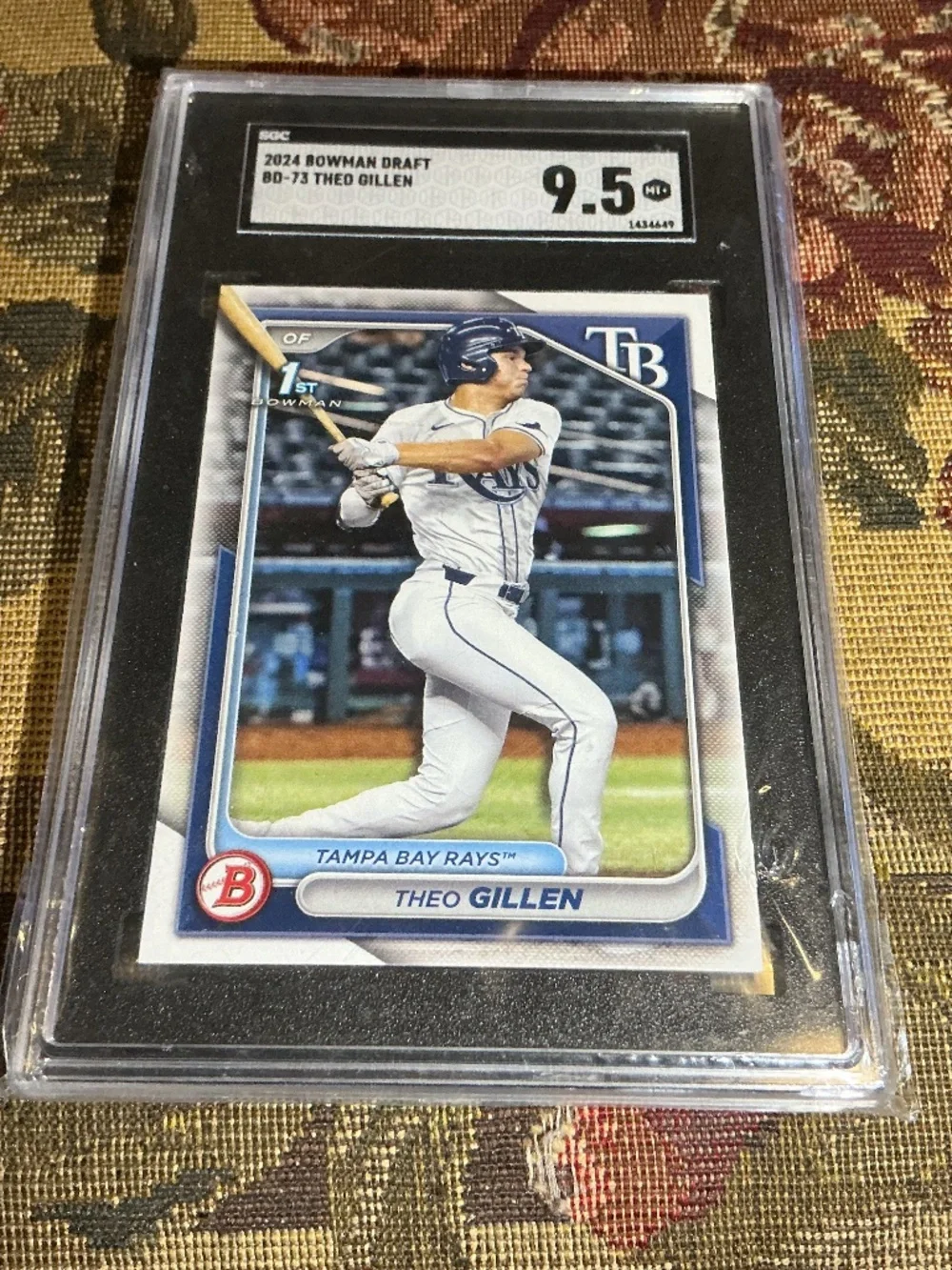 2024 Bowman Draft BD-73 Theo Gillen 1st Bowman Rookie card graded SGC 9.5